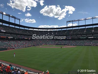 Section 92 at Oriole Park 